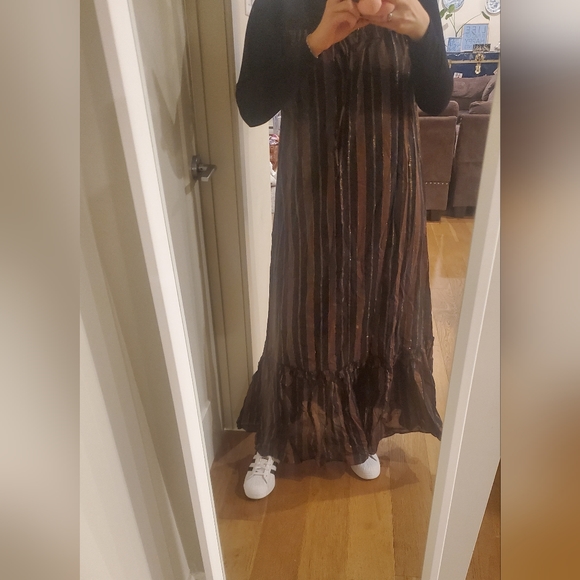 Strap shiny strip dress from H&M - Picture 3 of 5